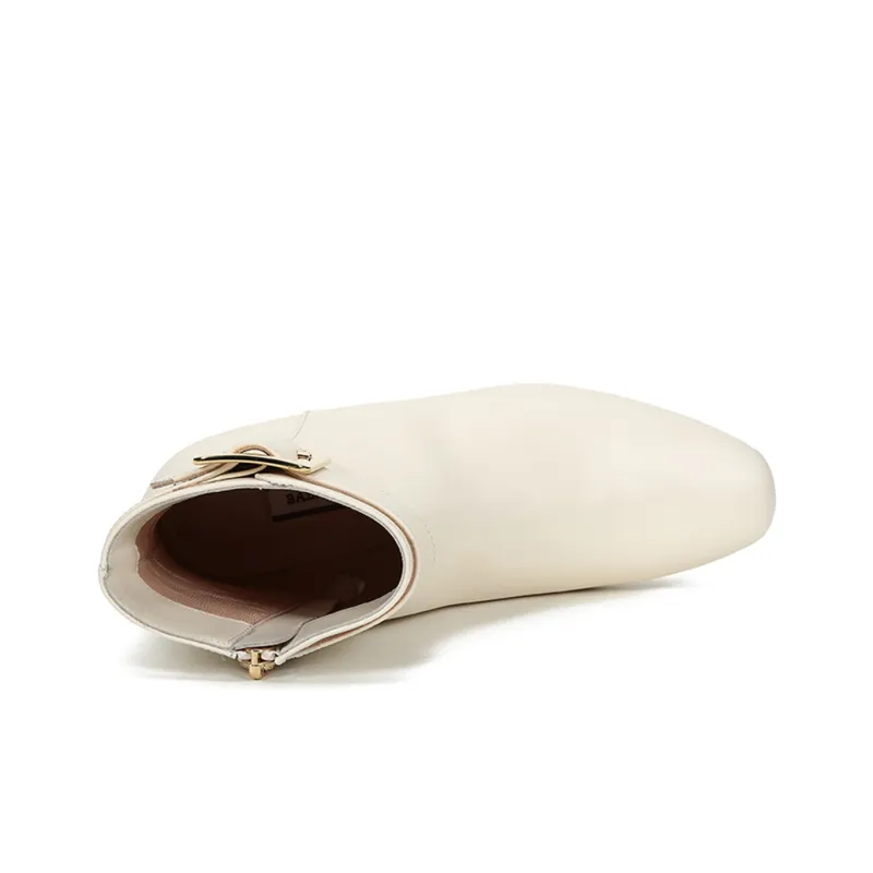 BALLY Ankle Boots Women's White-4