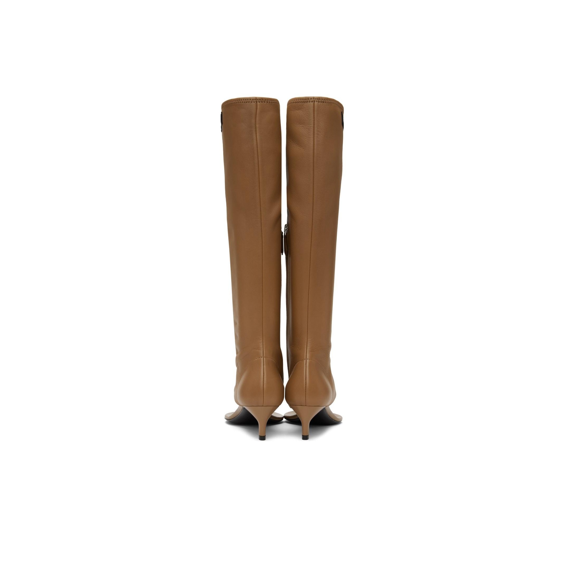ミドルブーツ MOU Women Boots MUFW101000AMOCHA Brown MIU MIU Knee-high Boots Women's Brown - POIZON
