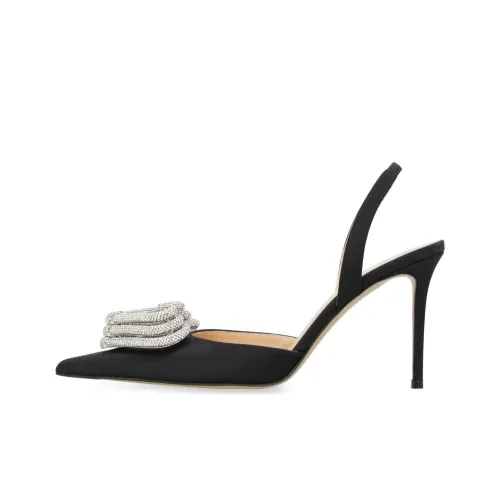 MACH & MACH Triple Heart 90mm Slingback Pumps