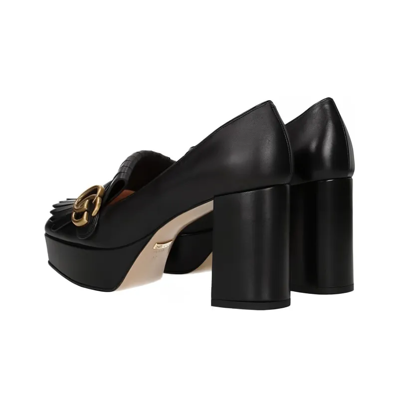 GUCCI Platform Fringe Loafers-2