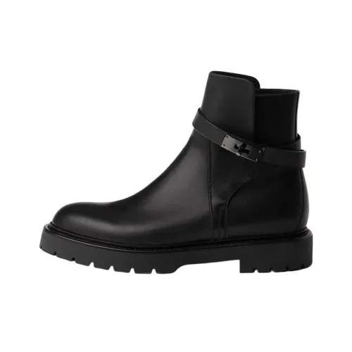 HERMES Jeff Ankle Boots Men's Black