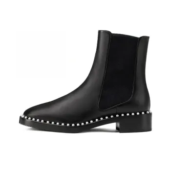 Stuart Weitzman/SW Cline Short Chelsea Boots Women's Black