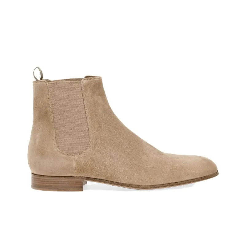 GIANVITO ROSSI Alain Ankle-Length Chelsea Boots Men's Brown-1