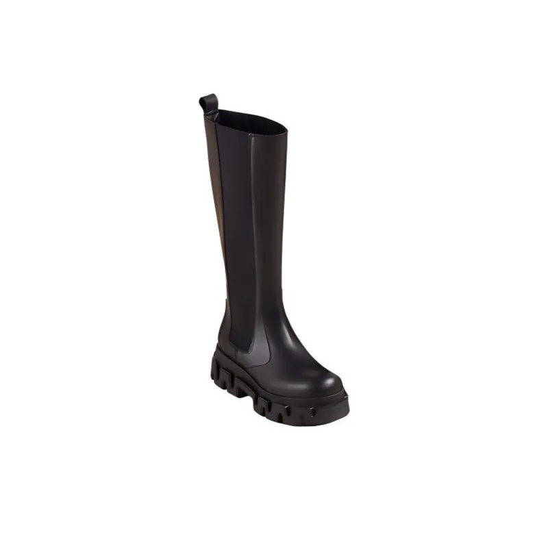 ALOHAS Knee-High Chelsea Boots 5.5cm Women's Black-1
