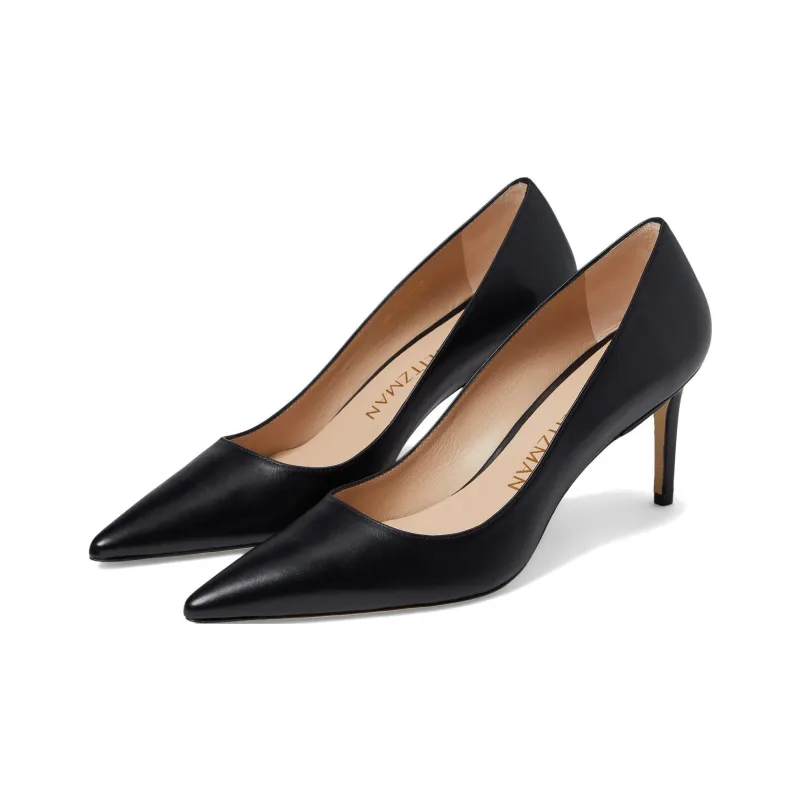 stuart weitzman Pointed 75mm Suede Pumps-3