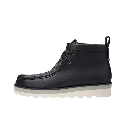 COACH Chukka Ankle Boots Men's Black