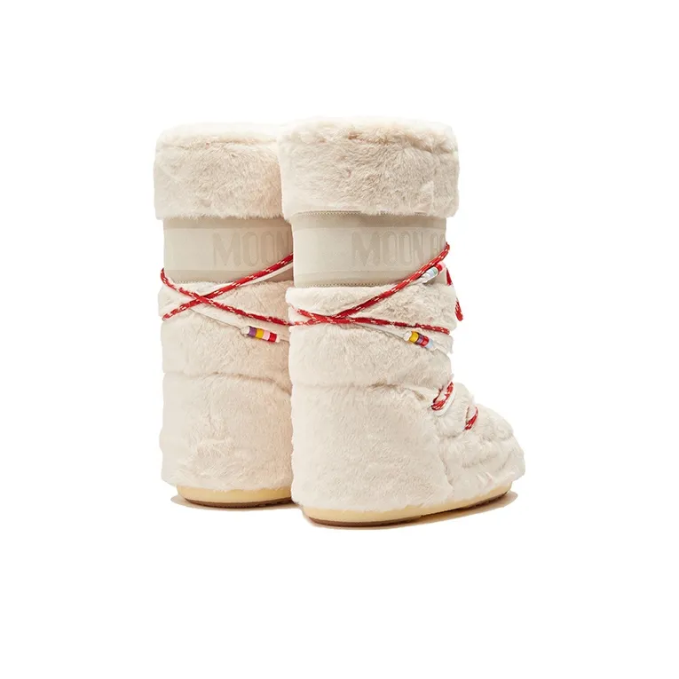 Moon Boot Icon Logo Printed Beads Boots-4