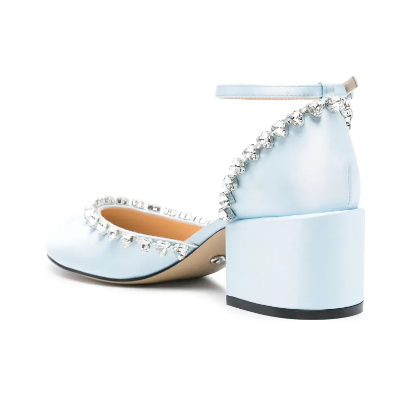 MACH & MACH Audrey 55mm Satin Pumps-3