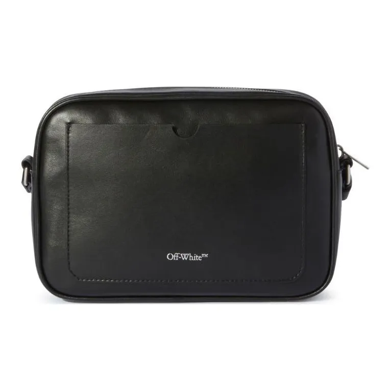 OFF WHITE Medium Jitney Quote Shoulder Bag-3