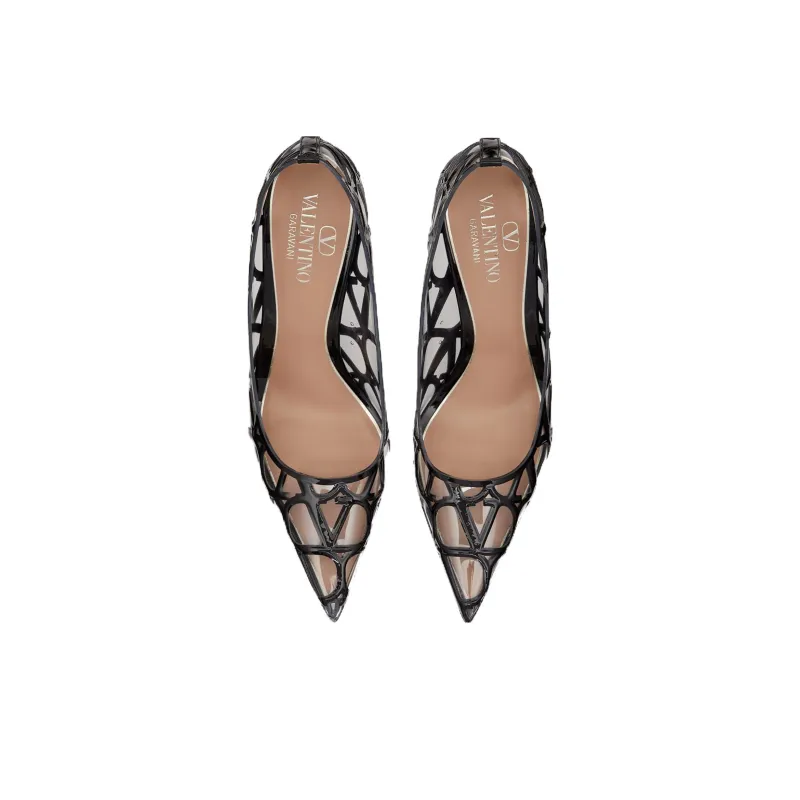 Valentino VLogo Pointed Toe Pumps-3