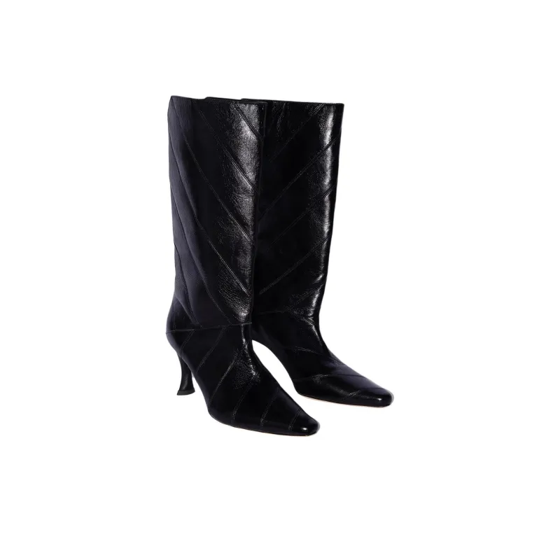 By Far Steph Ankle Boots 8cm Women's Black-3