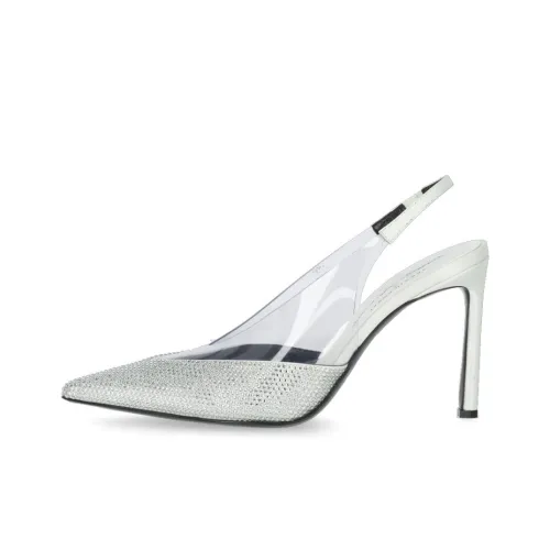 SERGIO ROSSI Slim Heel High Heels Women's Silver