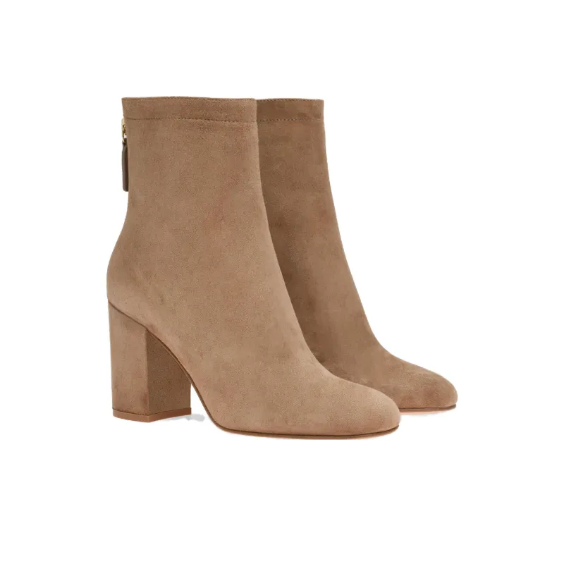 GIANVITO ROSSI Bellamy 85mm Suede Ankle Boots-2