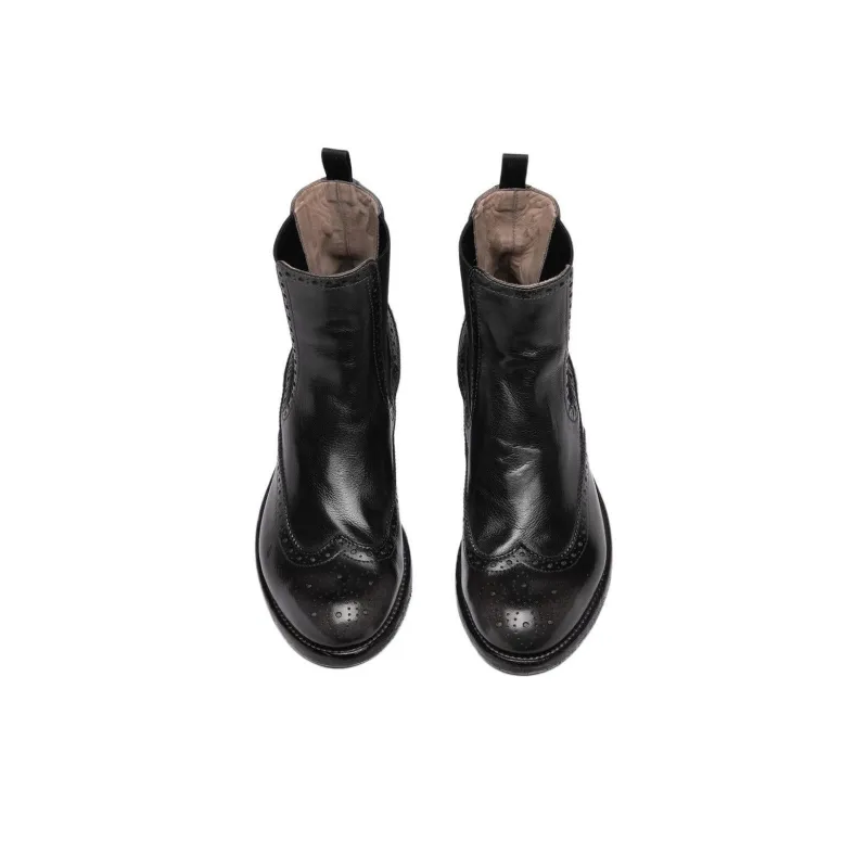 Officine Creative Lexikon 151 Short Chelsea Boots 3cm Women's Black-3