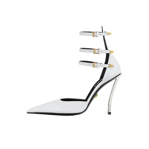 VERSACE Slim Heel High Heels Women's White
