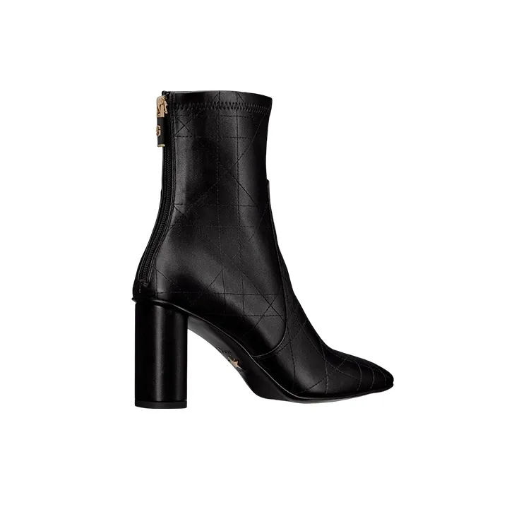 DIOR D-Shadow Ankle Boots 8cm Women's Black-1