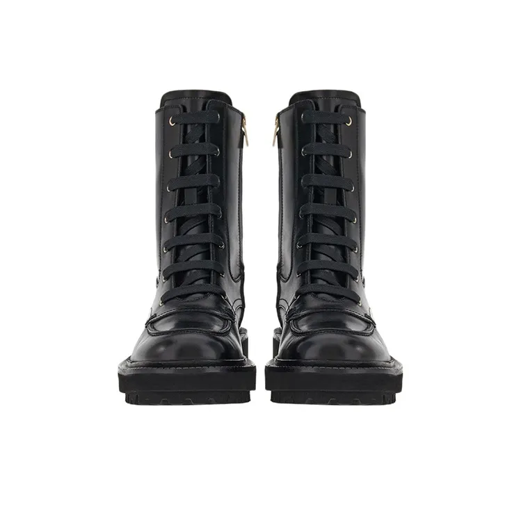 FERRAGAMO Short Fashion Ankle Boots Women's Black-3
