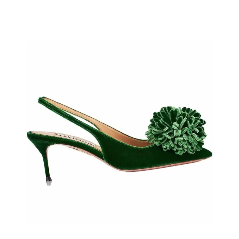 AQUAZZURA Couturier Slim Heel High Heels 6.5cm Women's Green-1