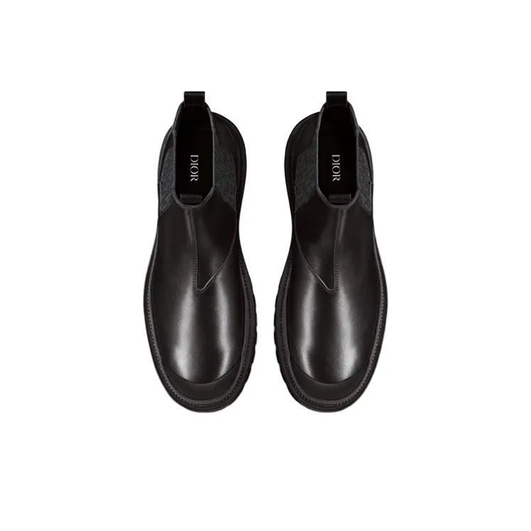 DIOR Explorer Chelsea Boot Black Black DIOR Oblique Motif-3