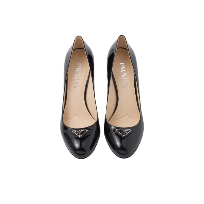 PRADA Slim Heel High Heels 8.5cm Women's Black-3