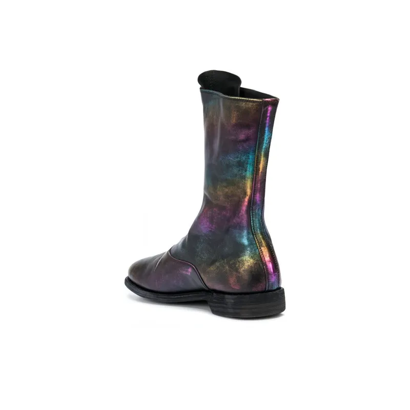 GUIDI Iridesdent Ankle Boots Women's-3