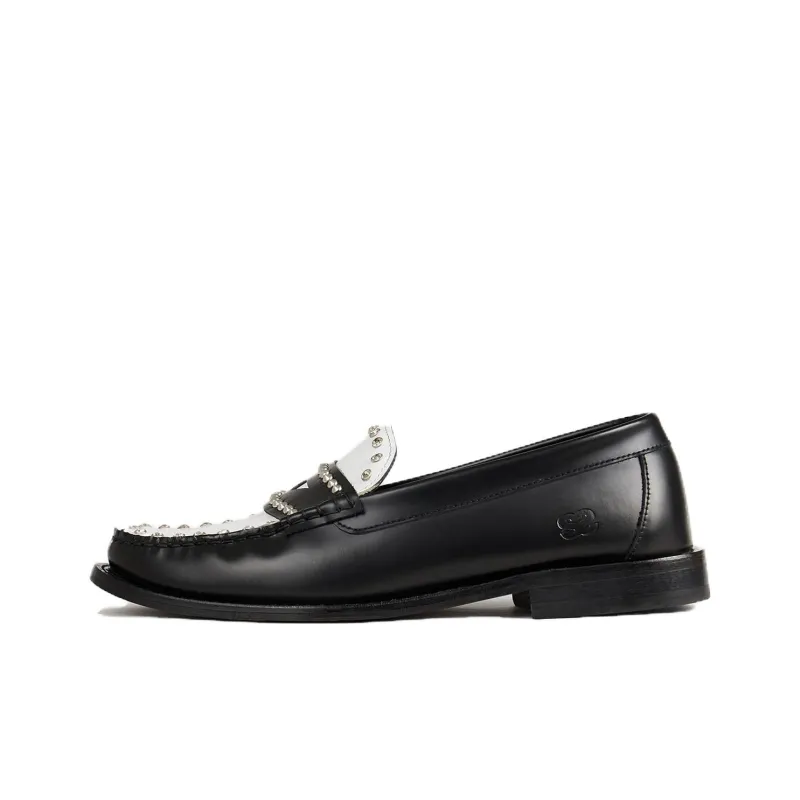 Sandro Loafers Women's Black White-0