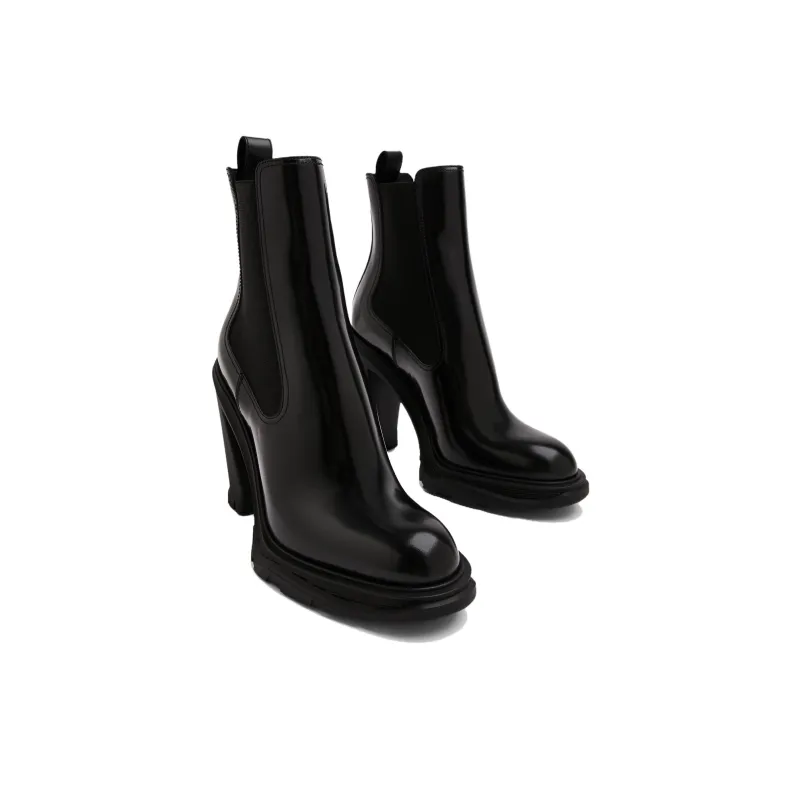 Alexander McQueen Block-Heeled Ankle Boots Women's-2