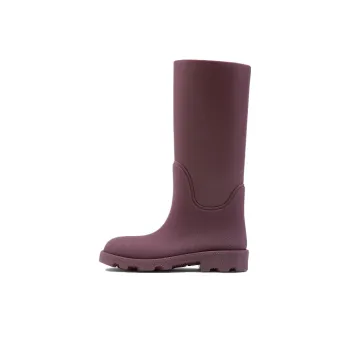 Burberry Knee-high Boots Women's Plum Red