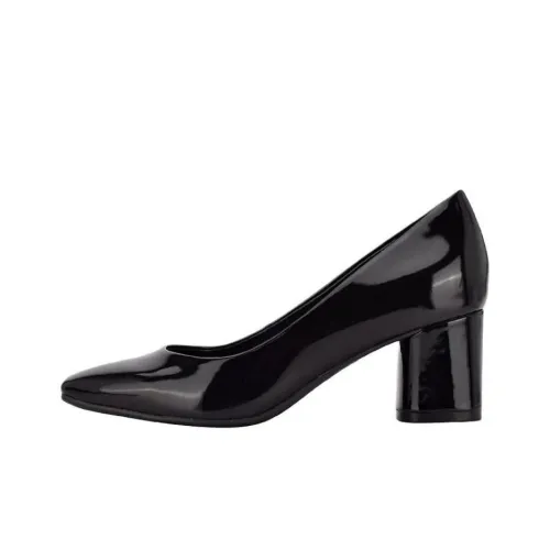 CALVIN KLEIN Atlanta Chunky Heel High Heels 7.2cm Women's Black