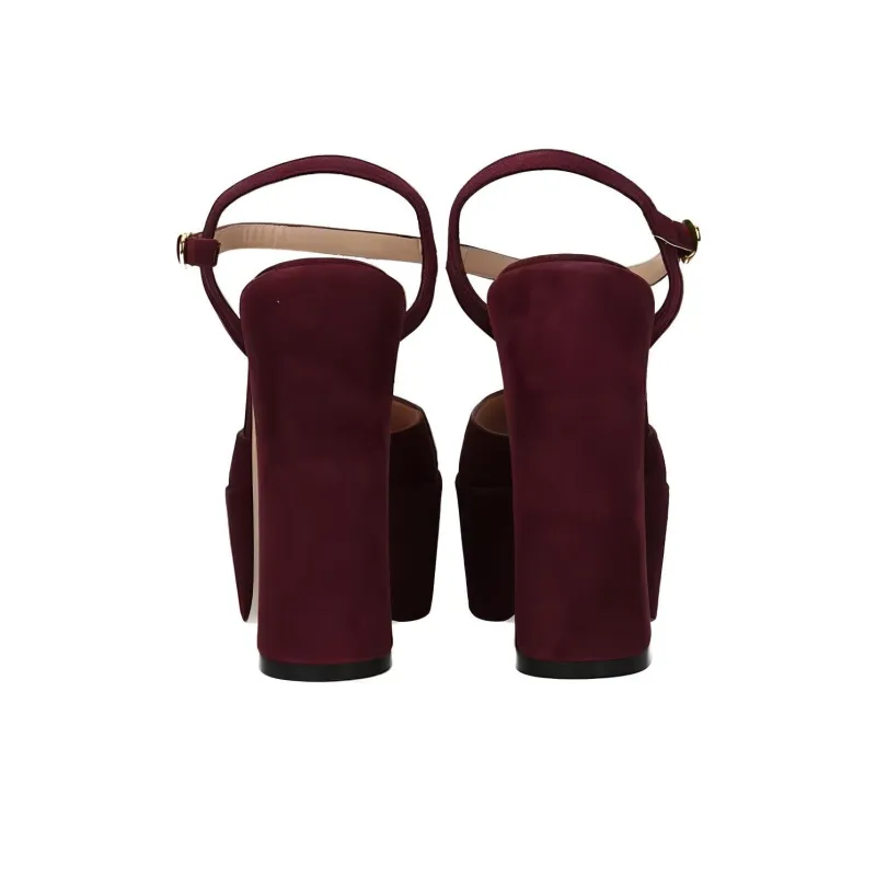stuart weitzman Square-toe 115mm Suede Platform Pumps-4