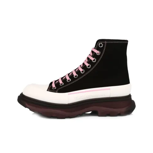 Alexander McQueen Tread Slick Platform Shoes Men's Black White