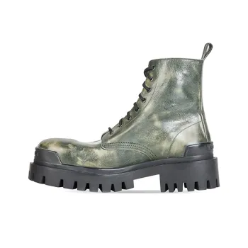 Balenciaga Strike Ankle Boots Men's Dark Green