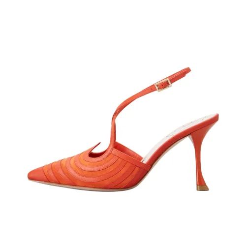 Roger Vivier I Love Vivier Slim Heel High Heels 8.3cm Women's Orange