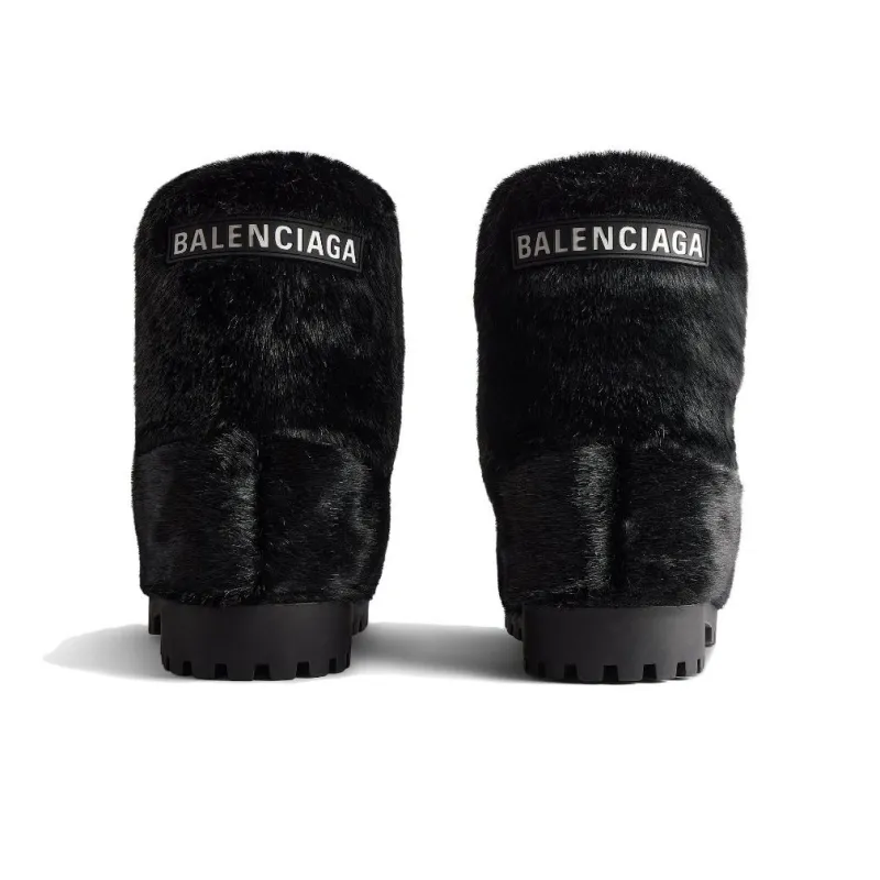 Balenciaga Alaska Low Faux fur Boots-4