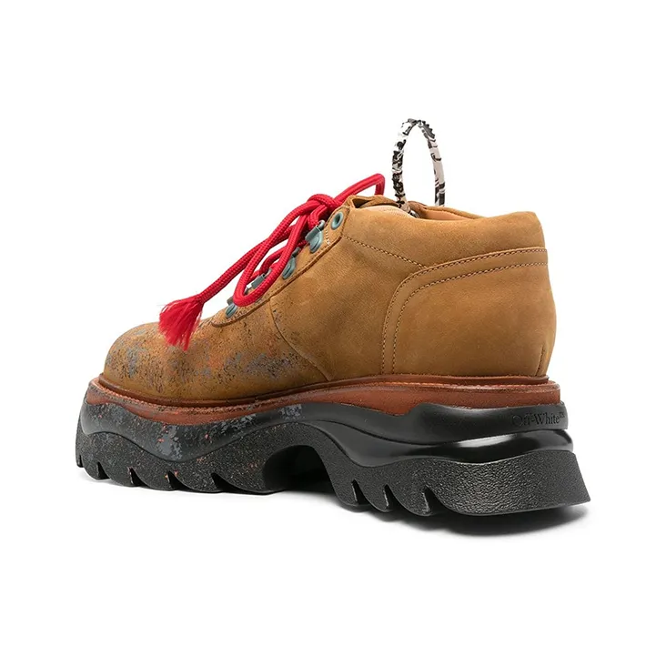 OFF WHITE Ankle Boots Men's Brown-3