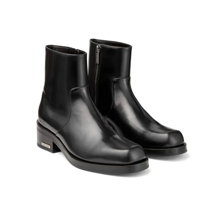 Jimmy Choo Elias Leather Ankle Boots-1