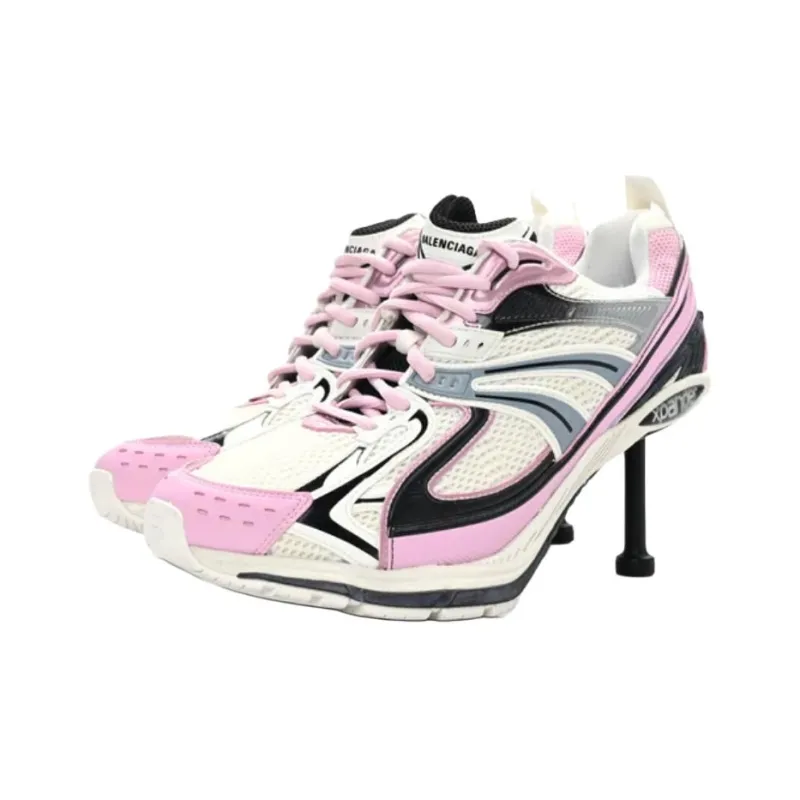 Balenciaga X Pander Sneaker Heels 'White Pink Black' Women's-1