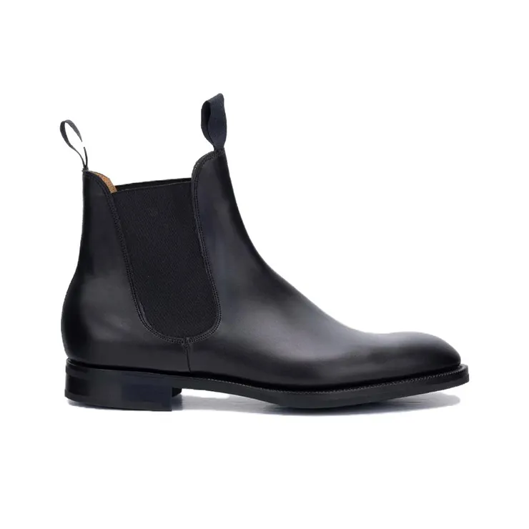 Edward Green Short Chelsea Boots Men's Black-1