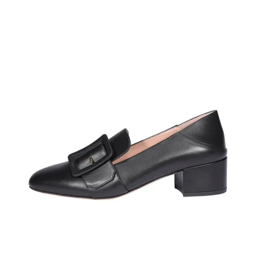BALLY Block Heel High Heels 4cm Women's Black