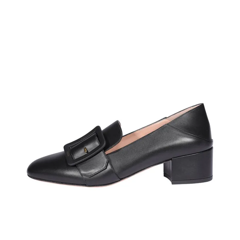 BALLY Block Heel High Heels 4cm Women's Black-0