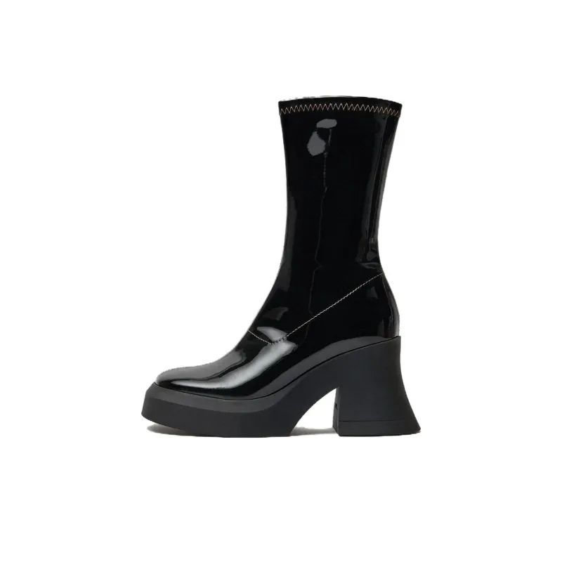 MIISTA Ankle Boots 9.5cm Women's Black-0