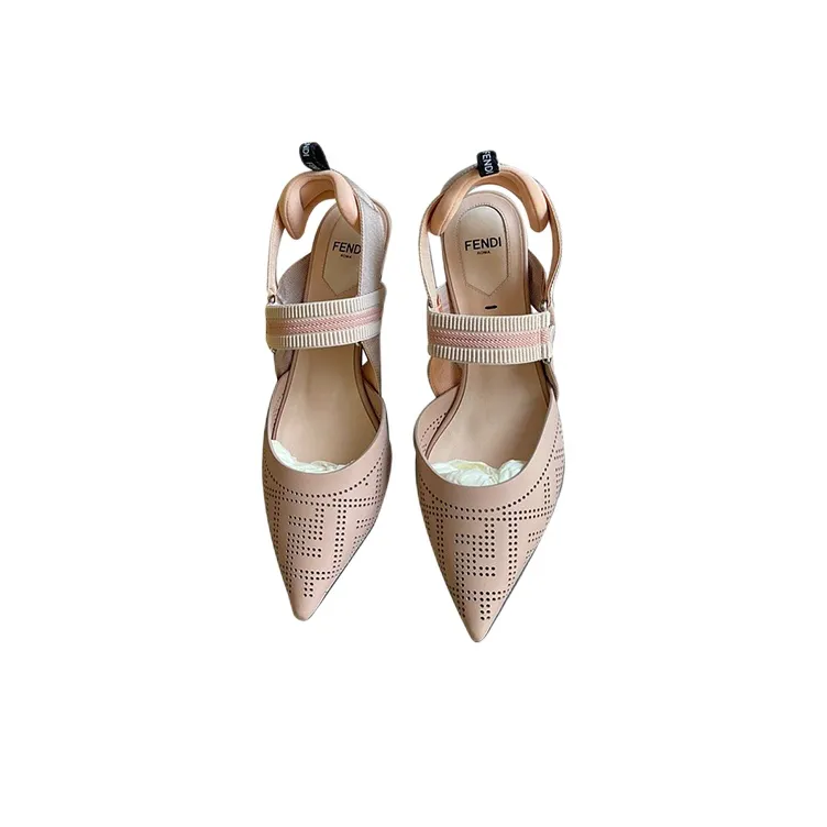 FENDI Colibri Irregular Heel High Heels Women's Pink-2