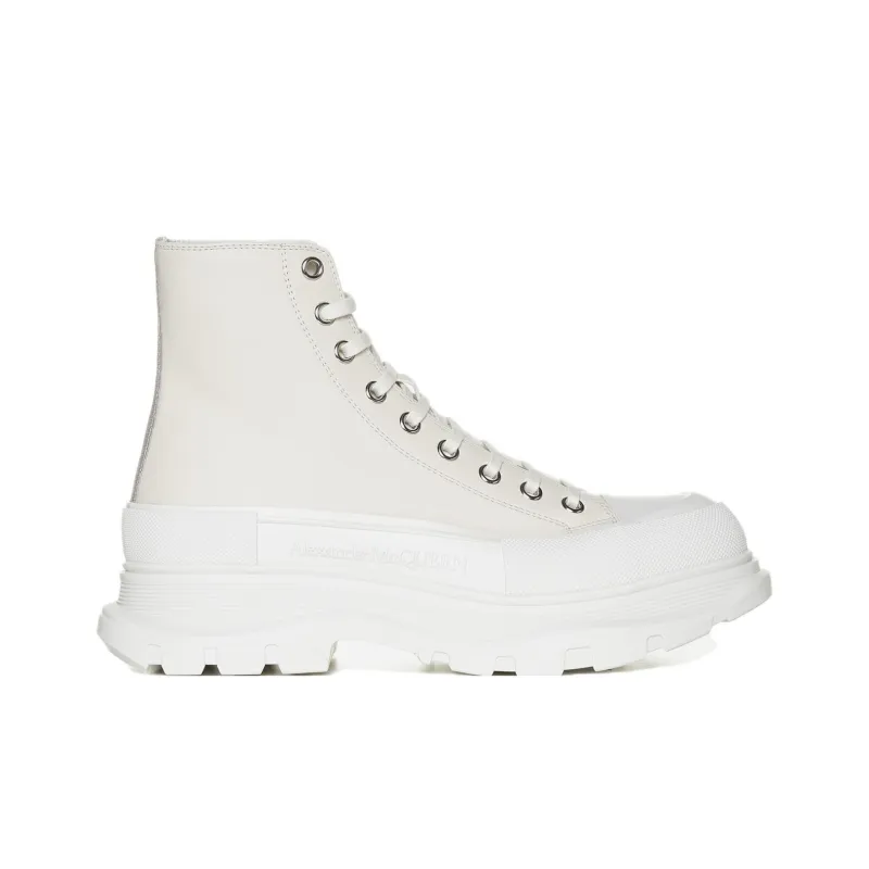 Alexander McQueen Tread Slick Boots 'Cream White Beige'-1
