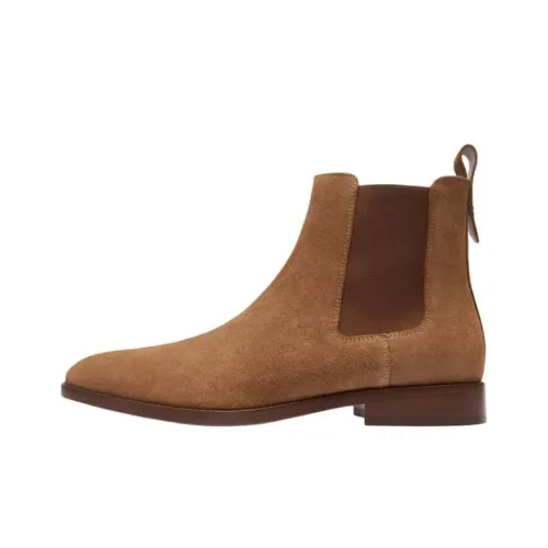 COACH Dalton Short Chelsea Boots Men's Light Brown