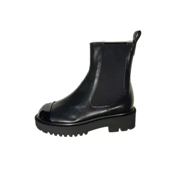 CHANEL Chelsea Boots Women's Black