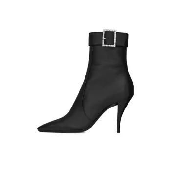SAINT LAURENT Jill Square Toe Boots Women's
