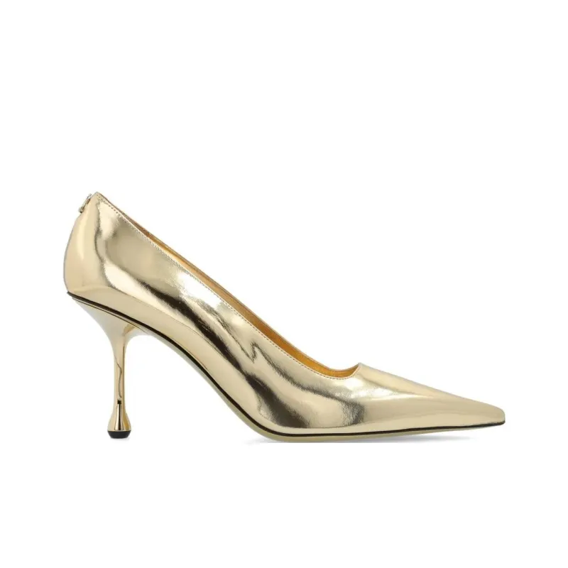 Jimmy Choo Ixia Slim Heel High Heels 8cm Women's Gold-1