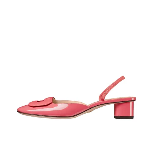 DIOR Block Heel High Heels 3.5cm Women's Pink
