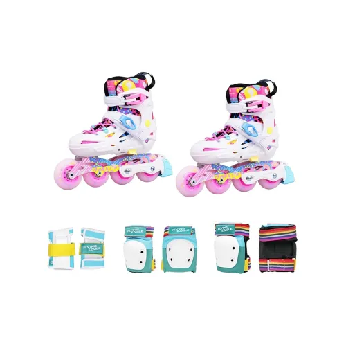 FLYING EAGLE Inline Skates Integrated Aluminum Alloy Knife Holder Unisex Kids' Charming Pink