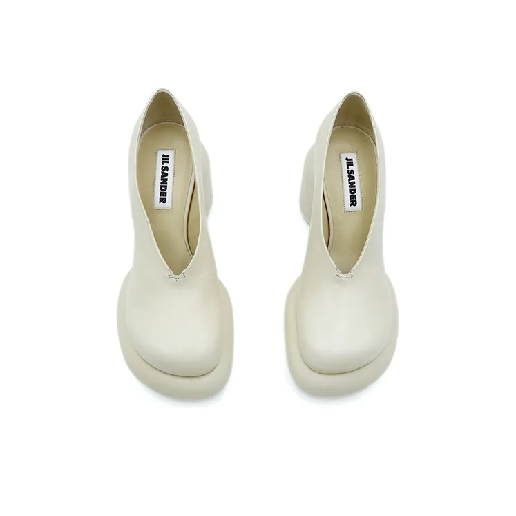 JIL SANDER High Heels Women's Ecru-4